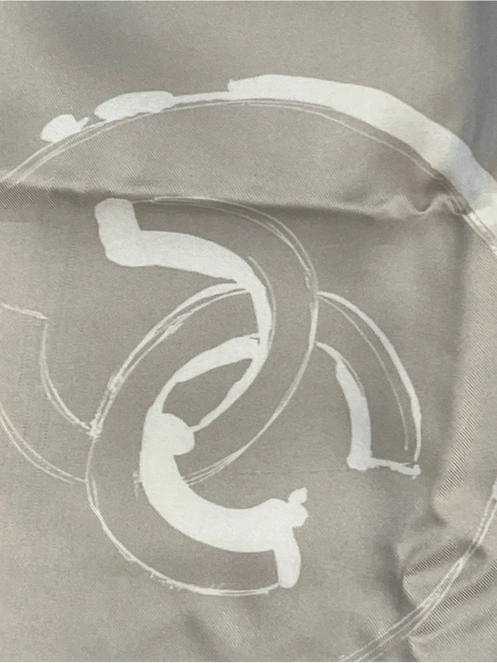 CHANEL icon motifs silk scarf with original packaging tags